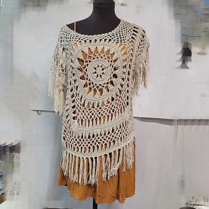 Rue 21 crochet Mandela shirt large